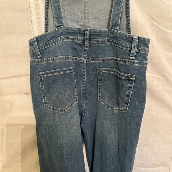 Cat Jack Jean Overalls Kid L Blue Straight Leg Western Neutral Concert Farm 80s - Picture 11 of 13
